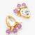 gold plated lavender kundan choker set