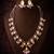 gold plated lavender kundan choker set