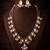 gold plated lavender kundan choker set