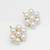 white gold double layer necklace set