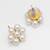 white gold double layer necklace set