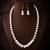 white pearl necklace set