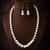 white pearl necklace set