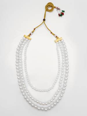 white pearl long necklace 2