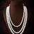 white pearl long necklace