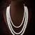 white pearl long necklace