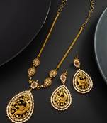 temple peacock necklace set