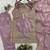 Lavender silk blend embroidered kurta set