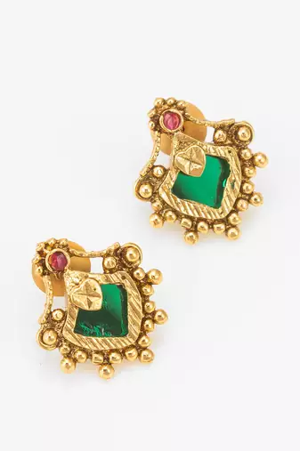 antique long necklace set