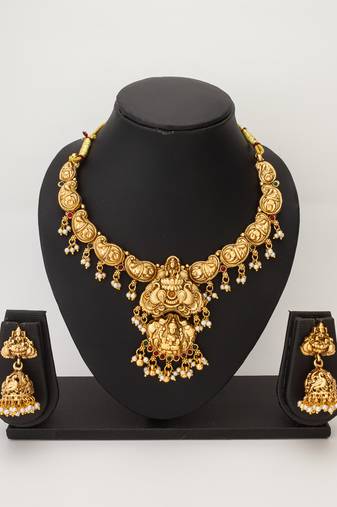 nakshi temple necklace set