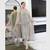 Grey net embroidered salwaar kameez