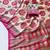 white-pink digital printing with original mirror dola silk saree
