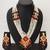 white pearl long necklace set