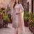 Baby pink net embroidered salwaar kameez