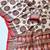 white-red digital printing with original mirror dola silk saree