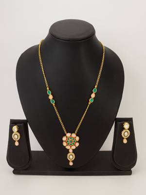 traditional kundan necklace set 1