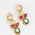 gold plated teardrop kundan necklace