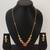 gold plated teardrop kundan necklace