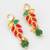 leaf pattern kundan necklace set