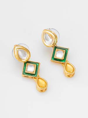 pearl green kundan necklace 2