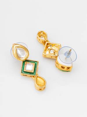 pearl green kundan necklace 3