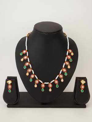 pearl bead necklace set 4