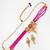 magenta bead choker set