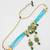sky blue bead choker set