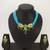 sky blue bead choker set