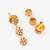 gold plated ad necklace set
