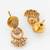 gold plated ad stone necklace set