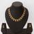 gold plated ad stone necklace set