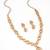 gold plated ad pendant necklace set