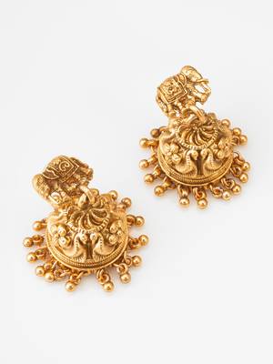 gold plated elephant necklace set 2