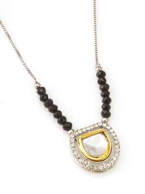 kundan pendant long necklace 2