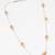 matte orange druzy necklace