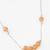 matte orange druzy necklace
