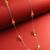 matte orange druzy necklace