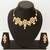 gold toned heavy kundan set