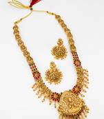 antique gold temple necklace set