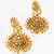antique gold temple necklace set