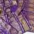 purple tassels on pallu with flower georgette saree