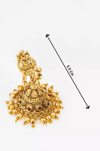 antique gold temple necklace set