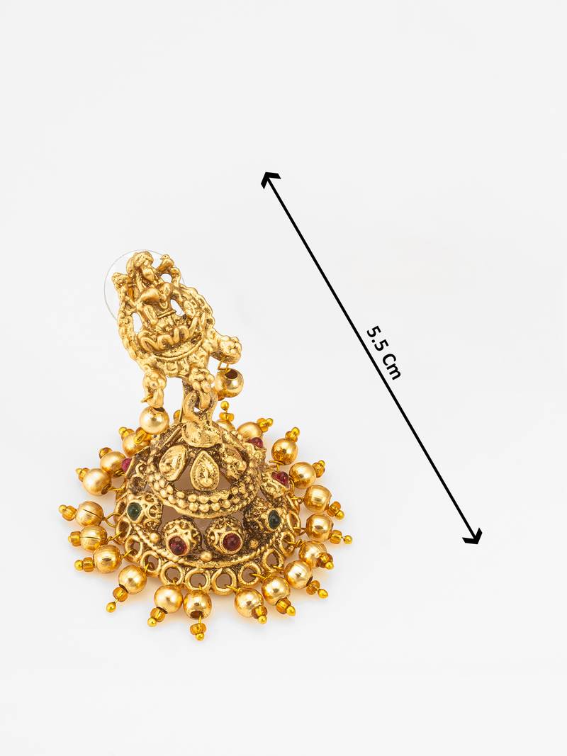 antique gold temple necklace set