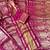 pink tassels on pallu with flower georgette saree