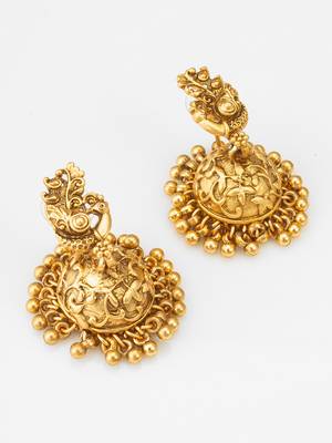 antique gold temple necklace set 3