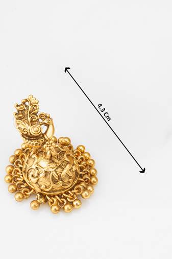 antique gold temple necklace set