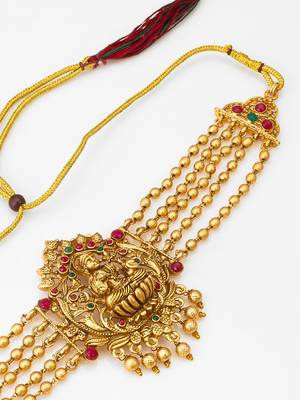 antique gold lakshmi temple set 3