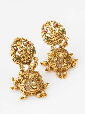 antique gold lakshmi temple set 4