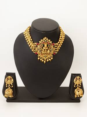 antique gold lakshmi temple set 1
